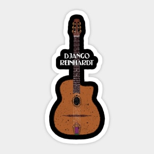 Django Reinhardt Gypsy Jazz Guitar Sticker